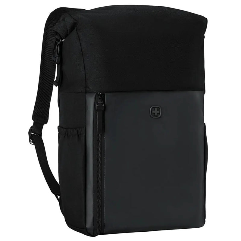 Wenger UrbanOne Roll-Top 15.6’’ Laptop Backpack - Black