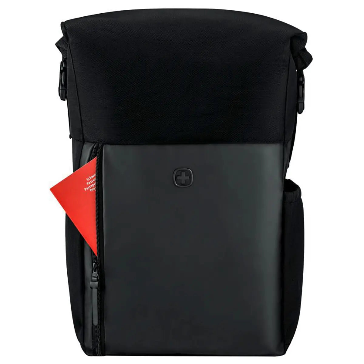 Wenger UrbanOne Roll-Top 15.6’’ Laptop Backpack - Black