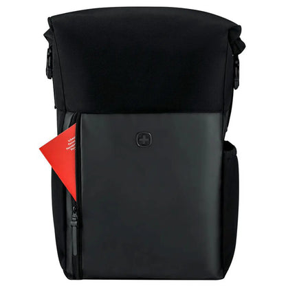 Wenger UrbanOne Roll-Top 15.6’’ Laptop Backpack - Black