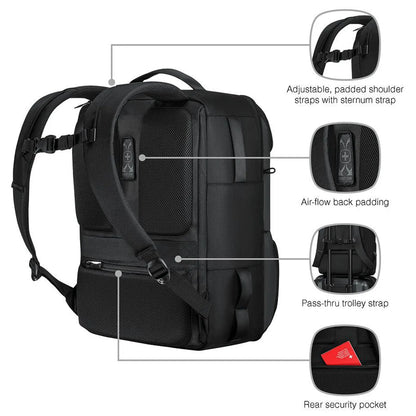 Wenger UrbanOne Travel 15.6’’ Laptop Backpack - Black