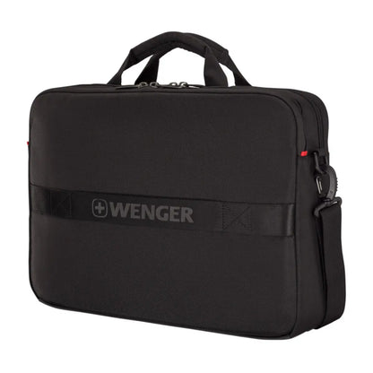 Pass-Thru trolley strap slides over wheeled luggage handles for easy travel with multiple bags