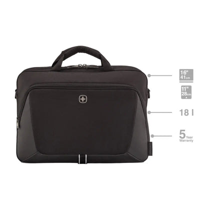 Wenger XE Brief 16’’ Laptop Briefcase with Tablet Pocket - Black