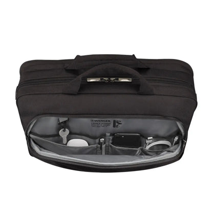 Essentials organizer keeps items like cords, chargers and business cards neat and accessible