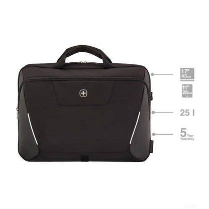 Wenger XE Brief 17’’ Laptop Briefcase with Tablet Pocket - Black
