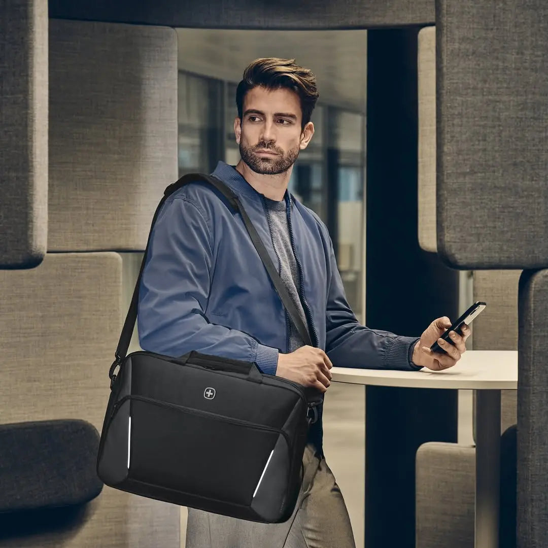 Wenger XE Brief 17" Laptop Briefcase with Tablet Pocket - Black