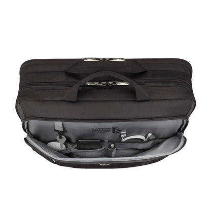 Essentials organiser keeps items like cords, chargers and business cards neat and accessible