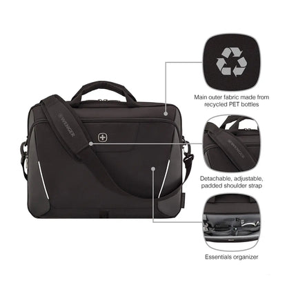 Wenger XE Brief 17’’ Laptop Briefcase with Tablet Pocket - Black