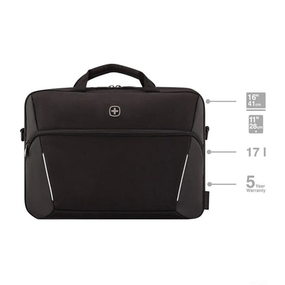 Wenger XE Compact 16’’ Laptop Briefcase with Tablet Pocket - Black