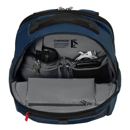 Essentials organizer keeps power cords, chargers and business cards neat and accessible