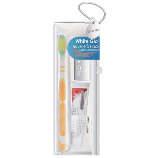 White Glo Toothbrush and Toothpaste Travel Kit 