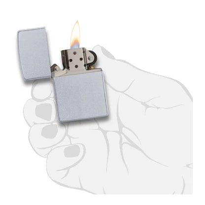 Zippo Satin Chrome Lighter
