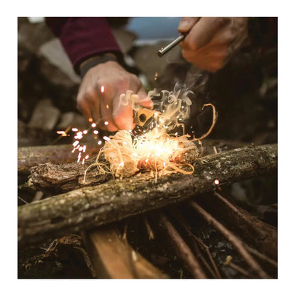 Ignites with spark or flame