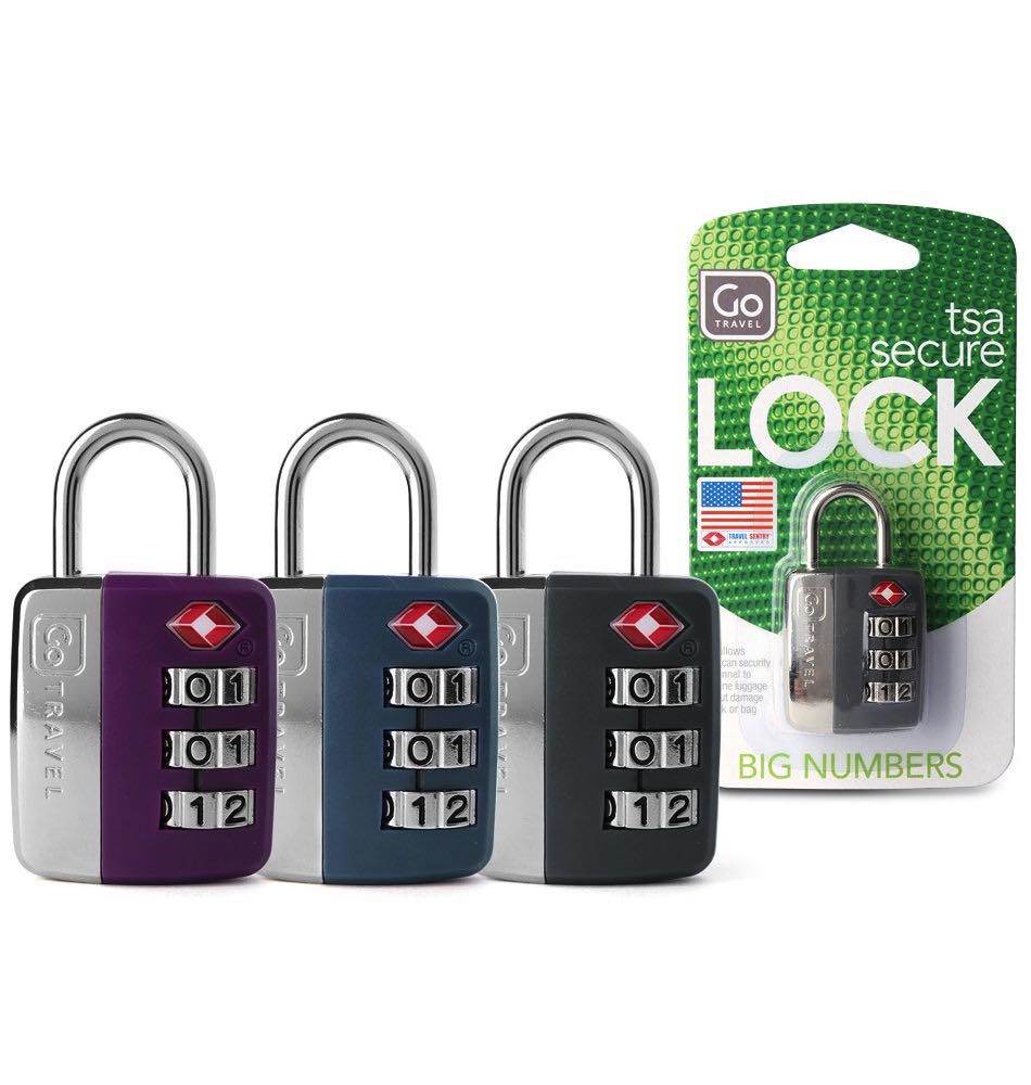 Combination lock clearance with large numbers