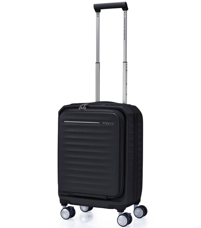 American Tourister Frontec 54 cm Expandable Carry-On Suitcase - Black