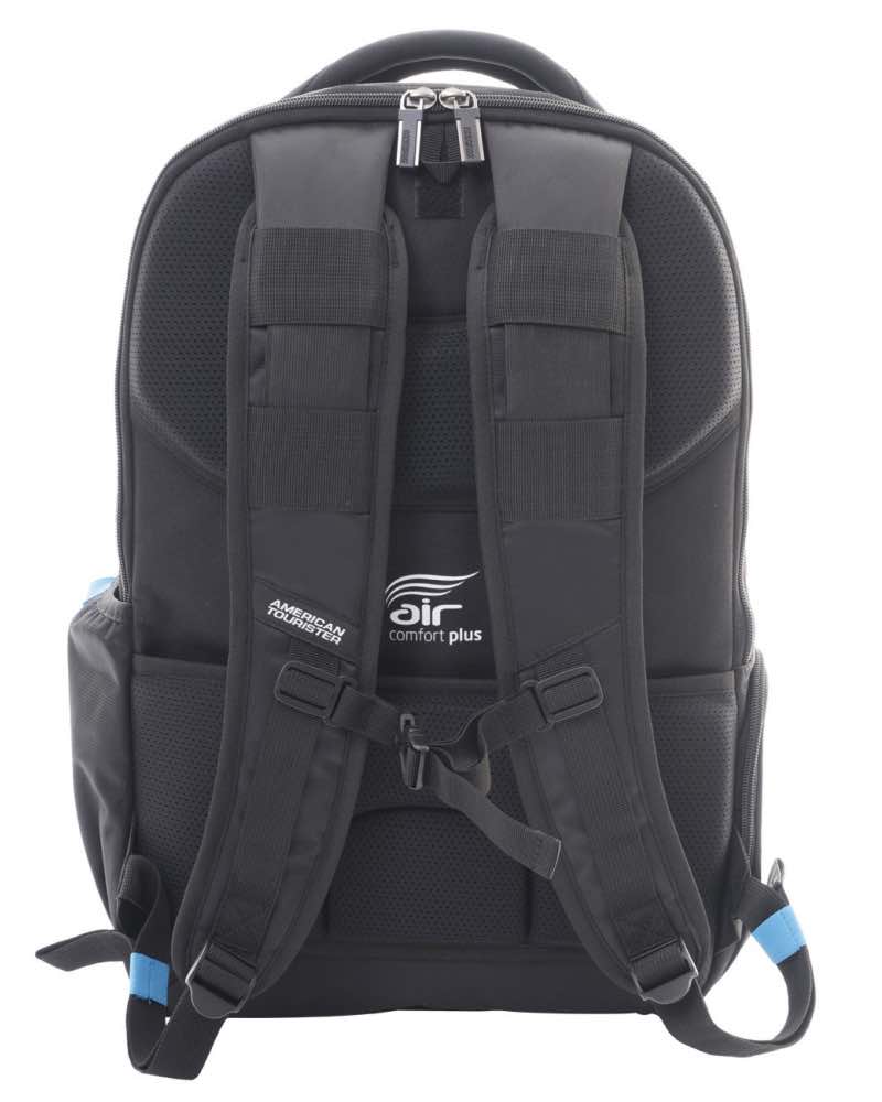 american tourister black backpack