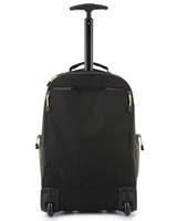 Telescopic luggage trolley handle zips away when not in use