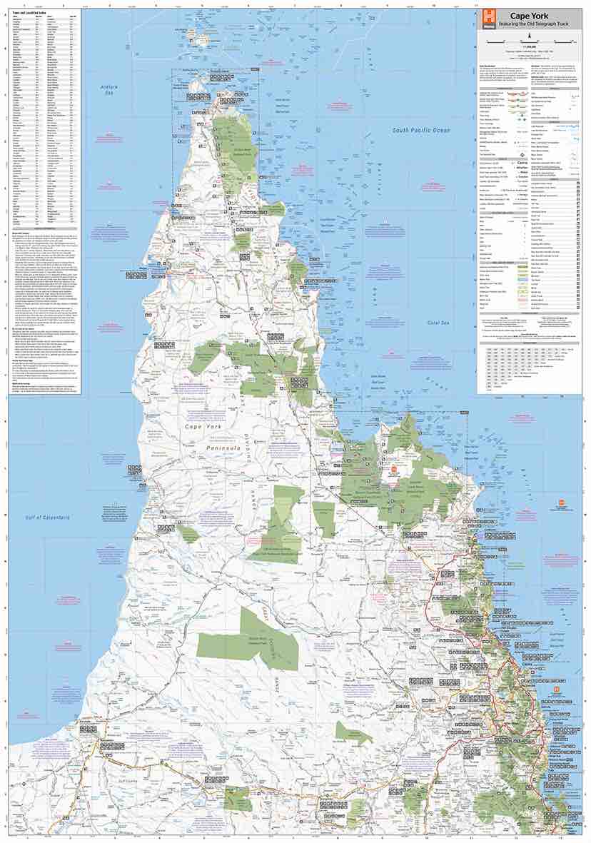 Hema Cape York Map 14th Edition - Featuring the Old Telegraph Track by ...