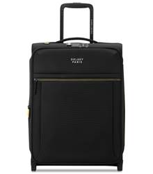 Delsey Brochant 3 - 55 cm Slim 2-Wheel Expandable Carry-on Luggage - Deep Black