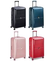 Delsey Turenne - 75 cm 4-Wheel Large Size Checked Luggage