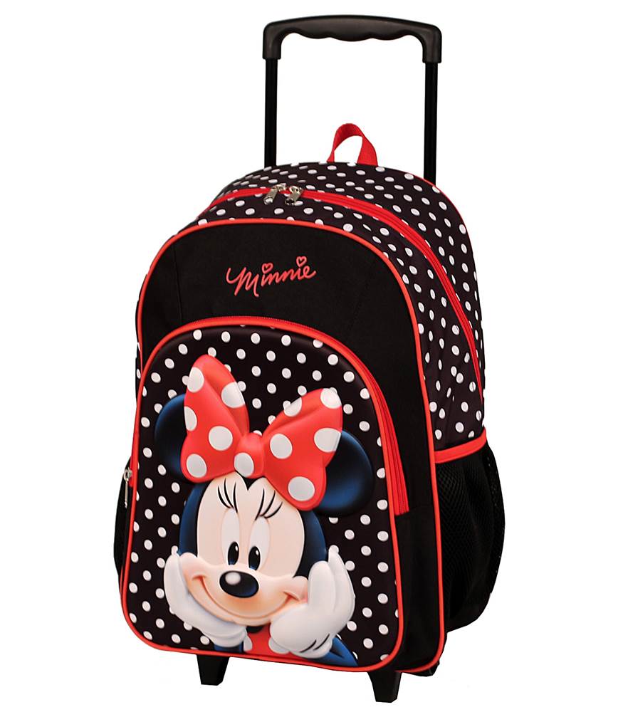 Disney Minnie Mouse 2 Wheeled 43 Cm Trolley Backpack By Disney Dis181