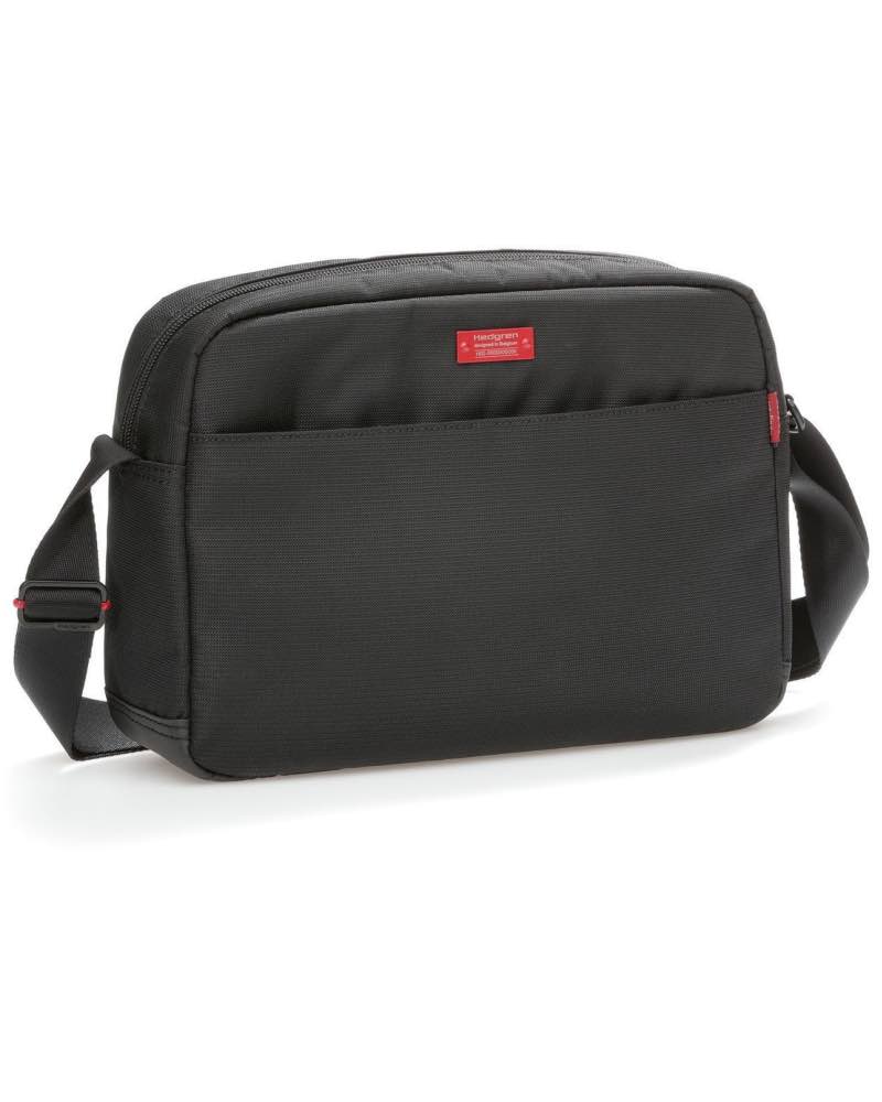 Hedgren ENGINE Men's Horizontal Shoulder Bag with Tablet Pocket - Black ...