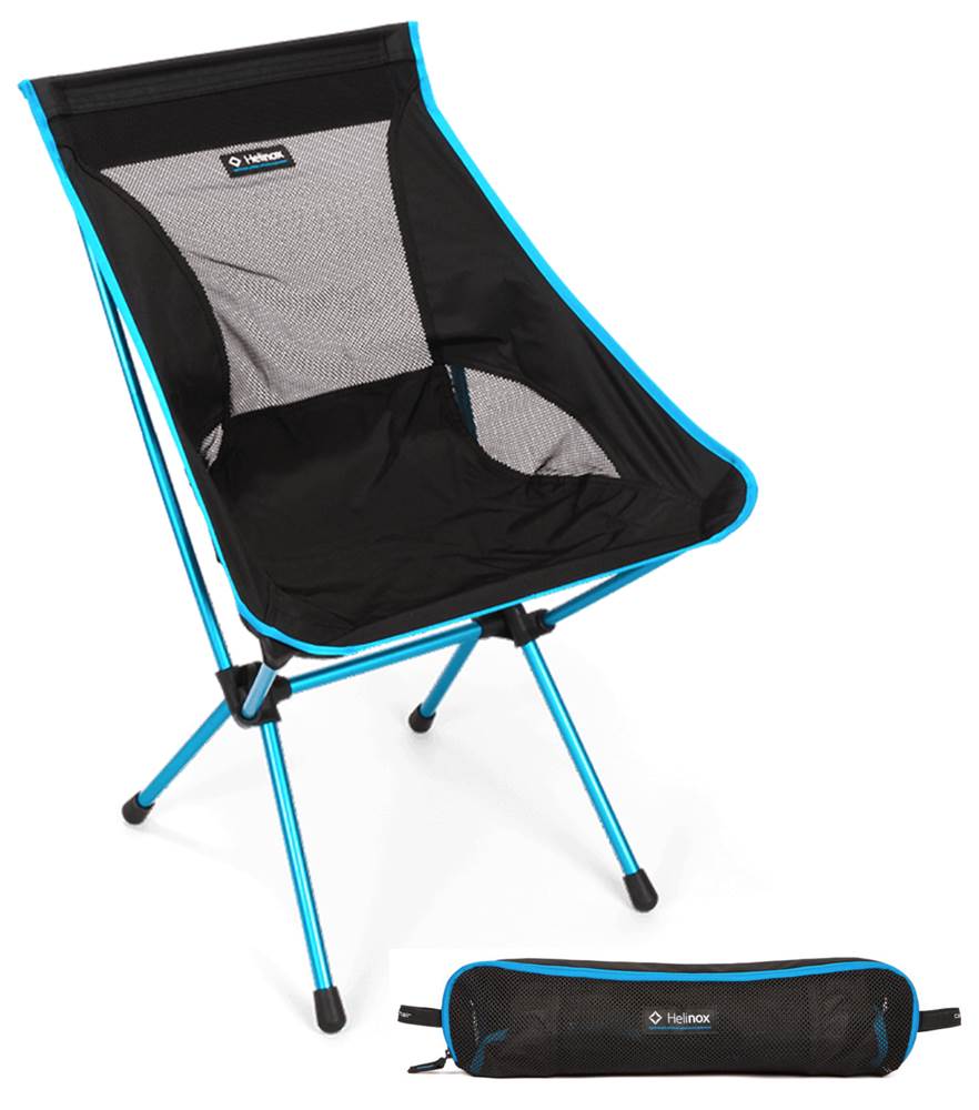 Helinox Camp Chair - Compact Camping Chair - Black / Cyan by Helinox