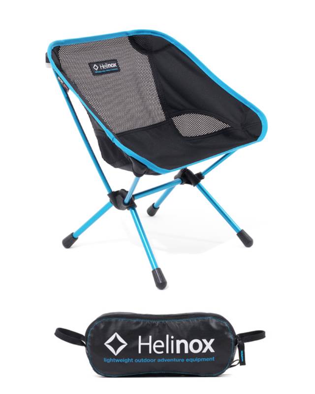 Helinox Chair One Mini - Lightweight Kids Camping Chair - Black / Cyan