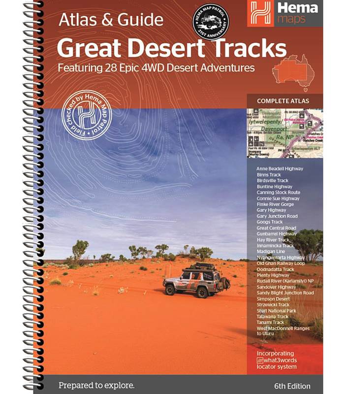 Hema Great Desert Tracks Atlas and Guide (Spiral Bound) 6th Edition