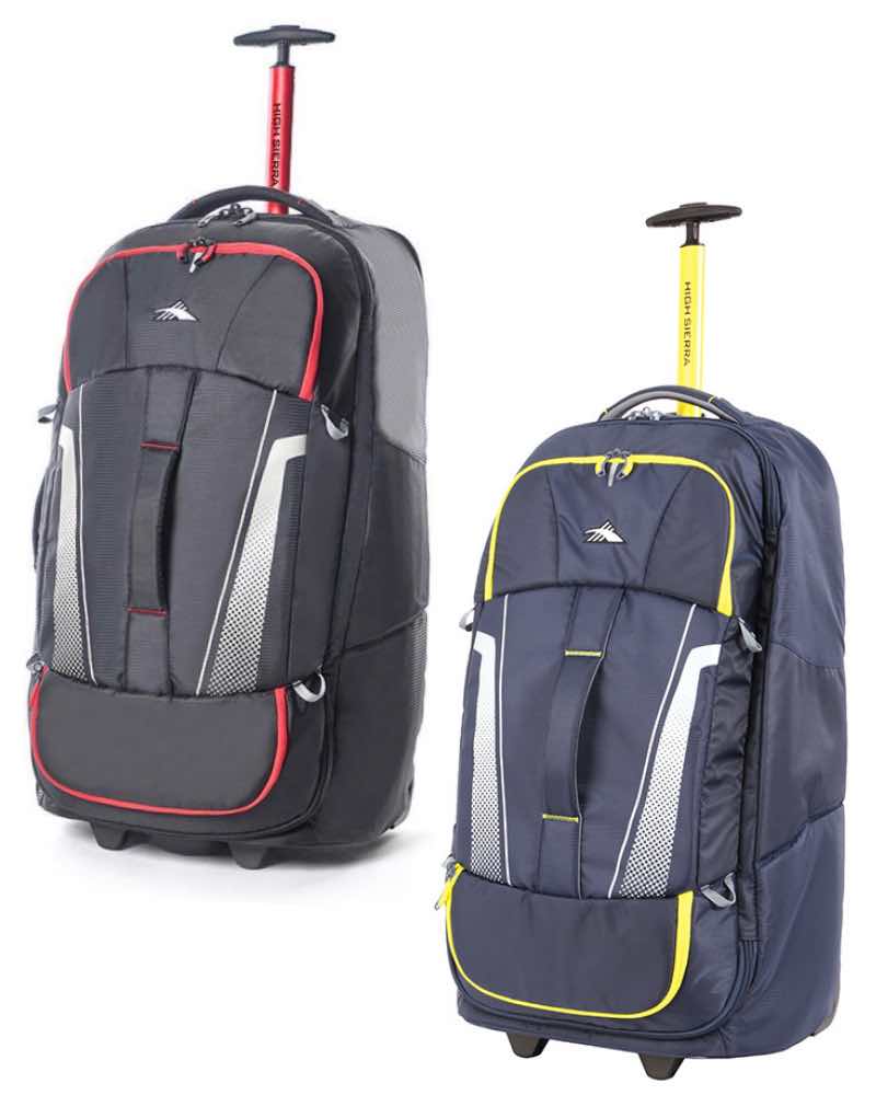 high sierra composite 76cm wheeled duffle