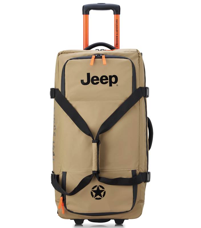 Jeep 73 cm 2-Wheel Rolling Duffle Bag - Warm Sand (JS005A)