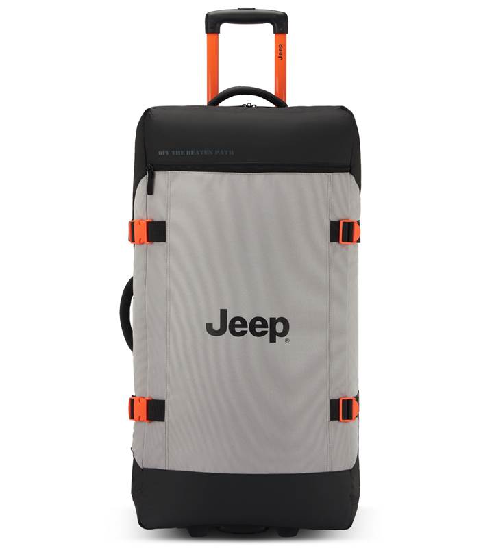 Jeep 82 cm 2-Wheel Rolling Duffle Bag - Grey Drizzle (JS007C)