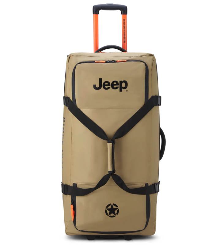 Jeep 82 cm 2-Wheel Rolling Duffle Bag - Warm Sand (JS005A)