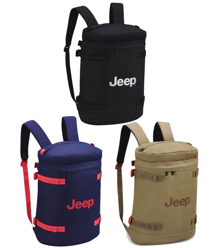 Jeep Cylindrical 17" Laptop Backpack with RFID (JS013C)