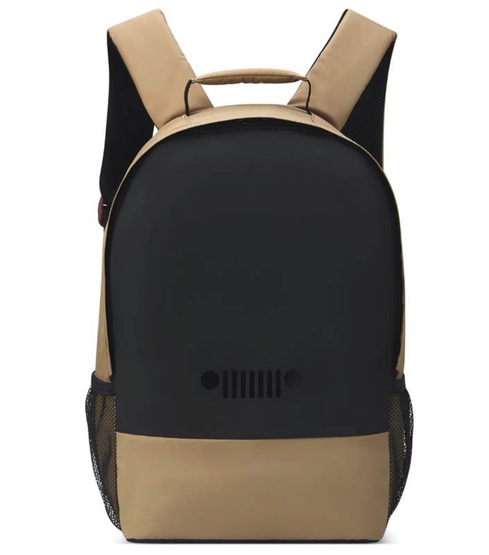 Jeep Dual Material 15.6" Laptop Backpack - Beige (JS012C)