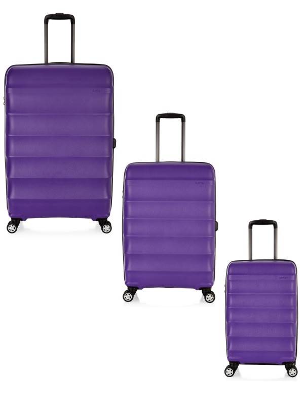 antler luggage purple