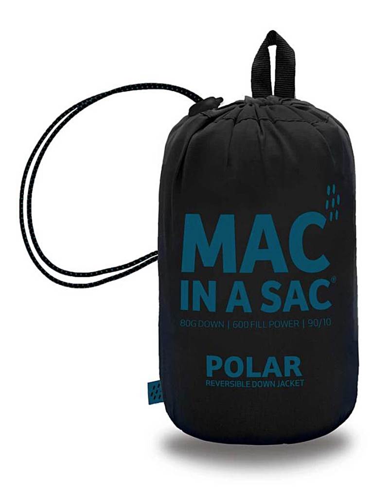Mac in a Sac Polar Womens Reversible Down Jacket - Black / Teal by Mac