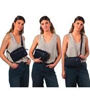 Can be worn 3 different ways, as a crossbody, sling pack or clutch