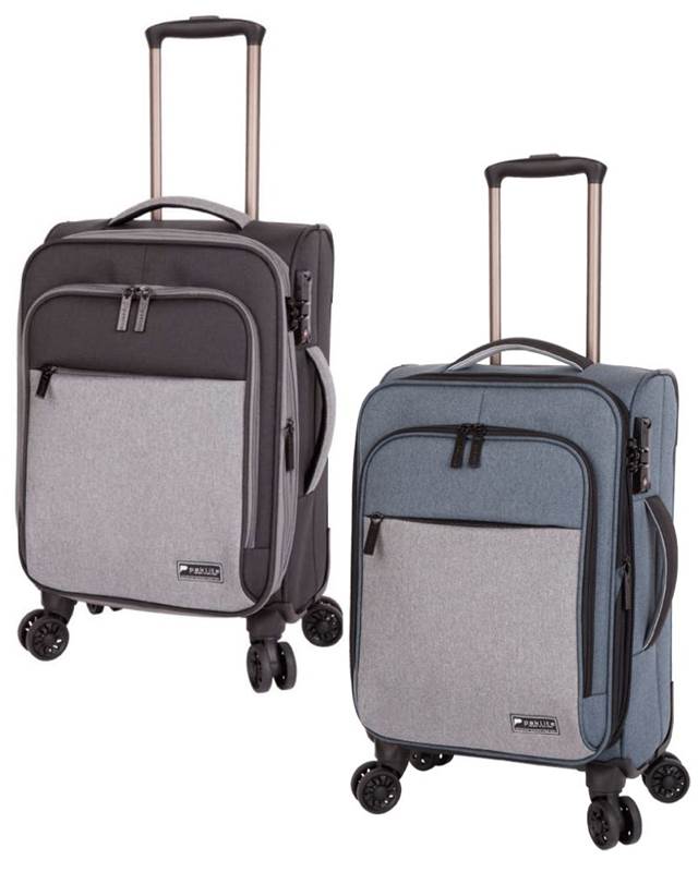 Paklite Limelite - Cabin Size Expandable 4 Wheel Trolley Case with RFID Pocket