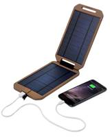 The rugged, clam-shell design solar panel offers 5 Watt max output