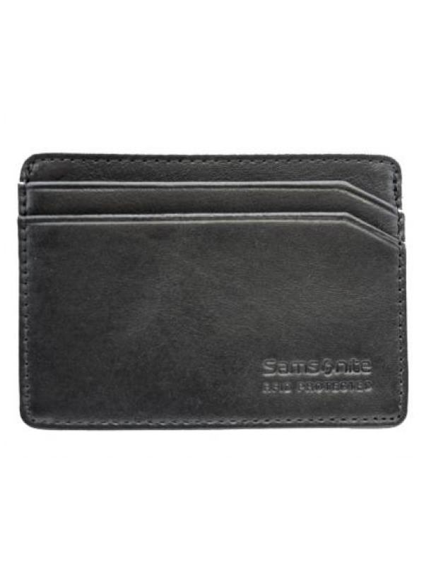 Samsonite RFID Blocking Leather Wallets : Credit Card Holder - Black by ...