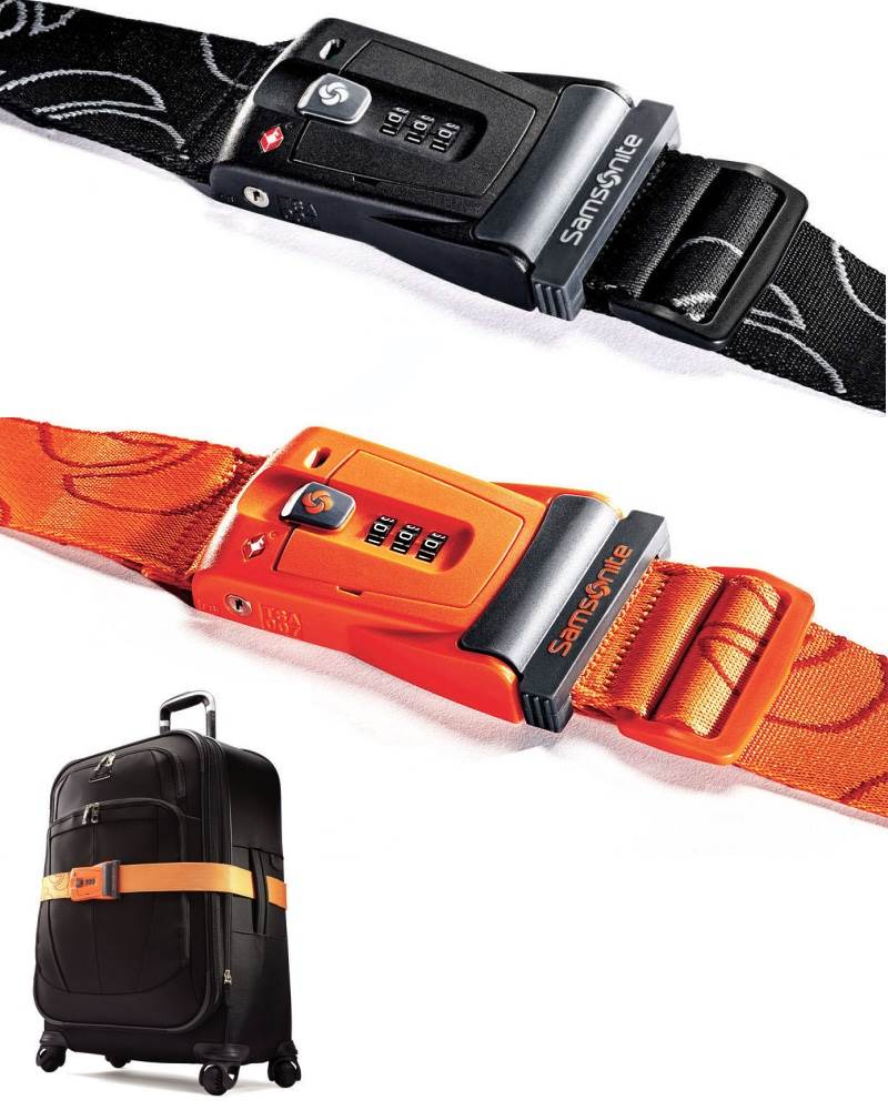 samsonite 3 dial combination luggage strap