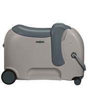  Samsonite Dream Rider DLX Ride-On Children's 4 Wheel Spinner Suitcase - Elephant Grey