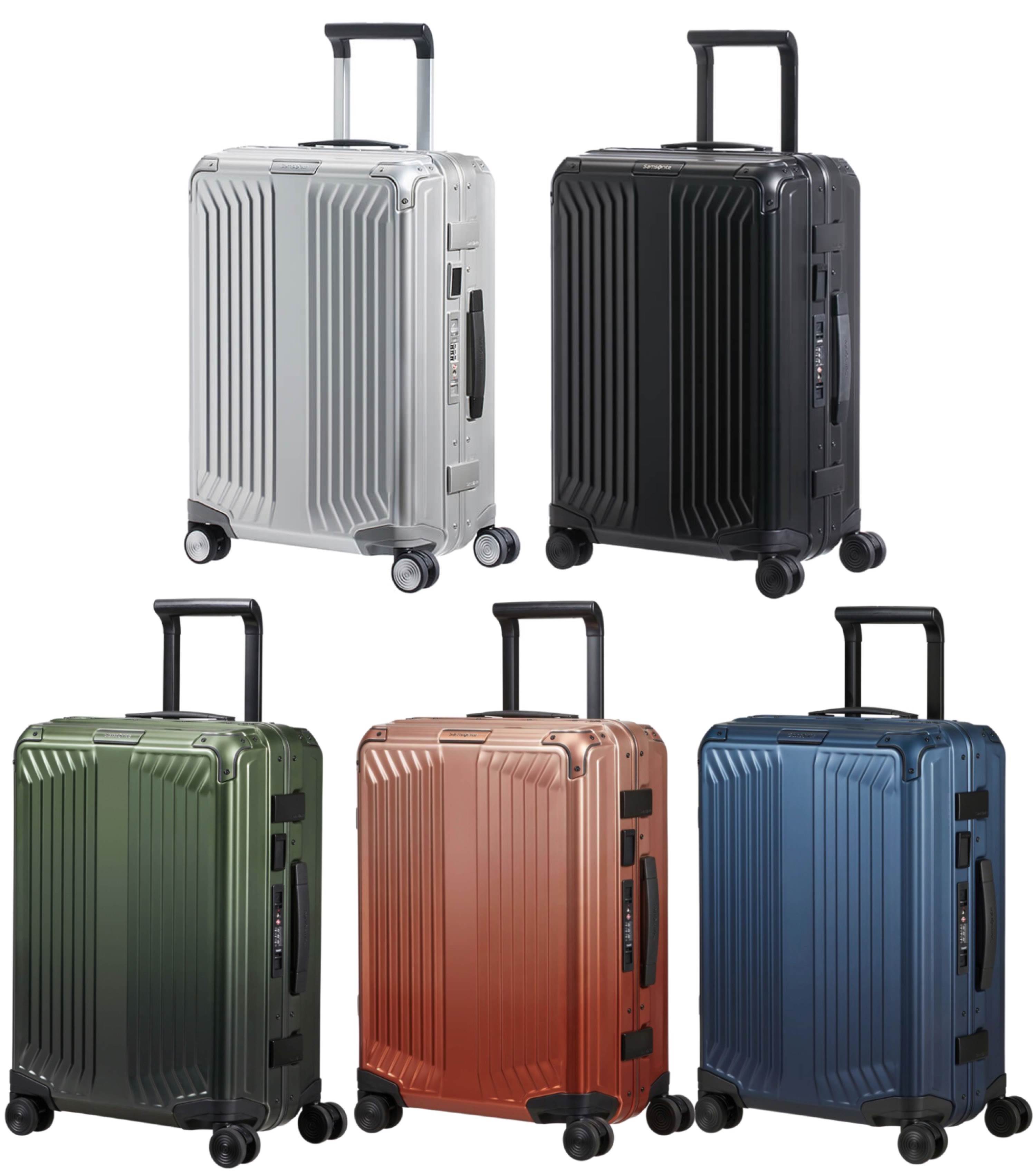 Samsonite Lite-Box ALU Anodised Aluminium 55 cm 4 Wheel Spinner by