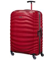 Samsonite Lite-Shock Sport 75cm 4 Wheel Spinner Luggage - Bright Red / Silver