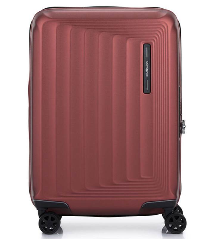 Samsonite Nuon 55 cm Expandable Cabin Spinner Suitcase - Terracotta Red