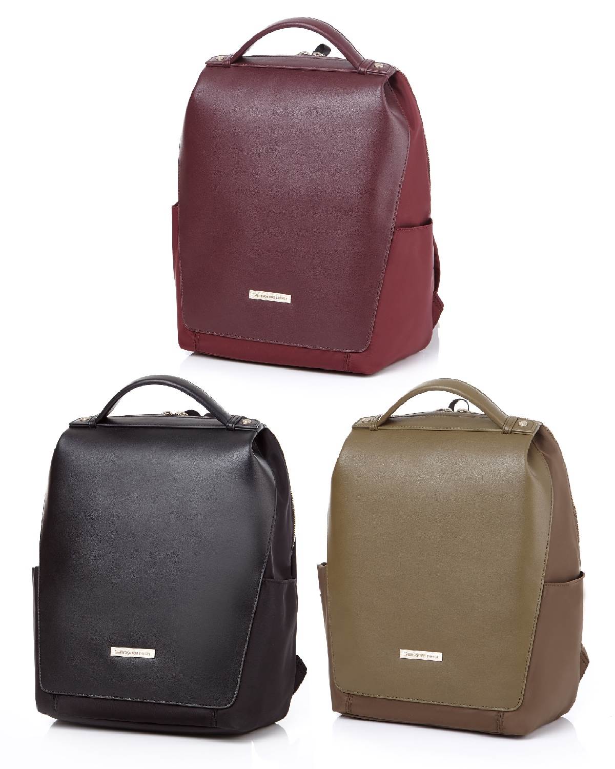 burgundy backpack