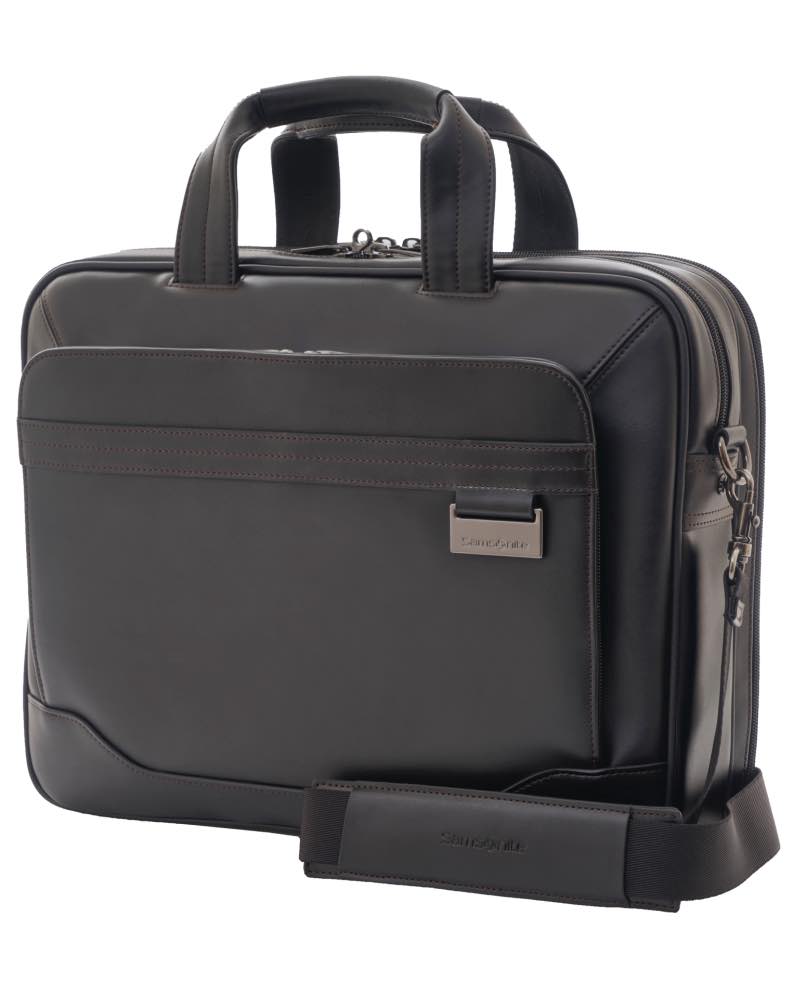 Samsonite Savio Leather IV Briefcase-eastgate.mk