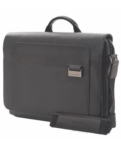 Samsonite Savio Leather IV - Messenger Bag - Black by Samsonite Luggage ...