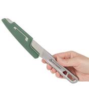 Includes moulded blade cover for added safe handling and to protect the sharp edge