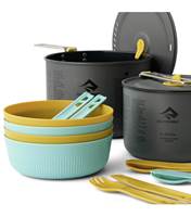 Includes: 2L and 3L Frontier Pots 4x Medium Passage Bowls 4x Passage Cutlery Sets (Knives and Sporks)